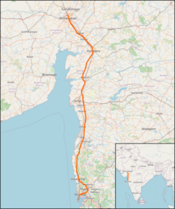 Mumbai Ahmedabad Bullet Train Route Map 2025